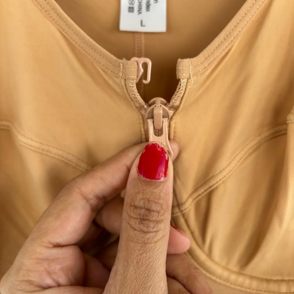 Women's Full Bodysuit Slimming Shaper Size Large Tan - Image 4