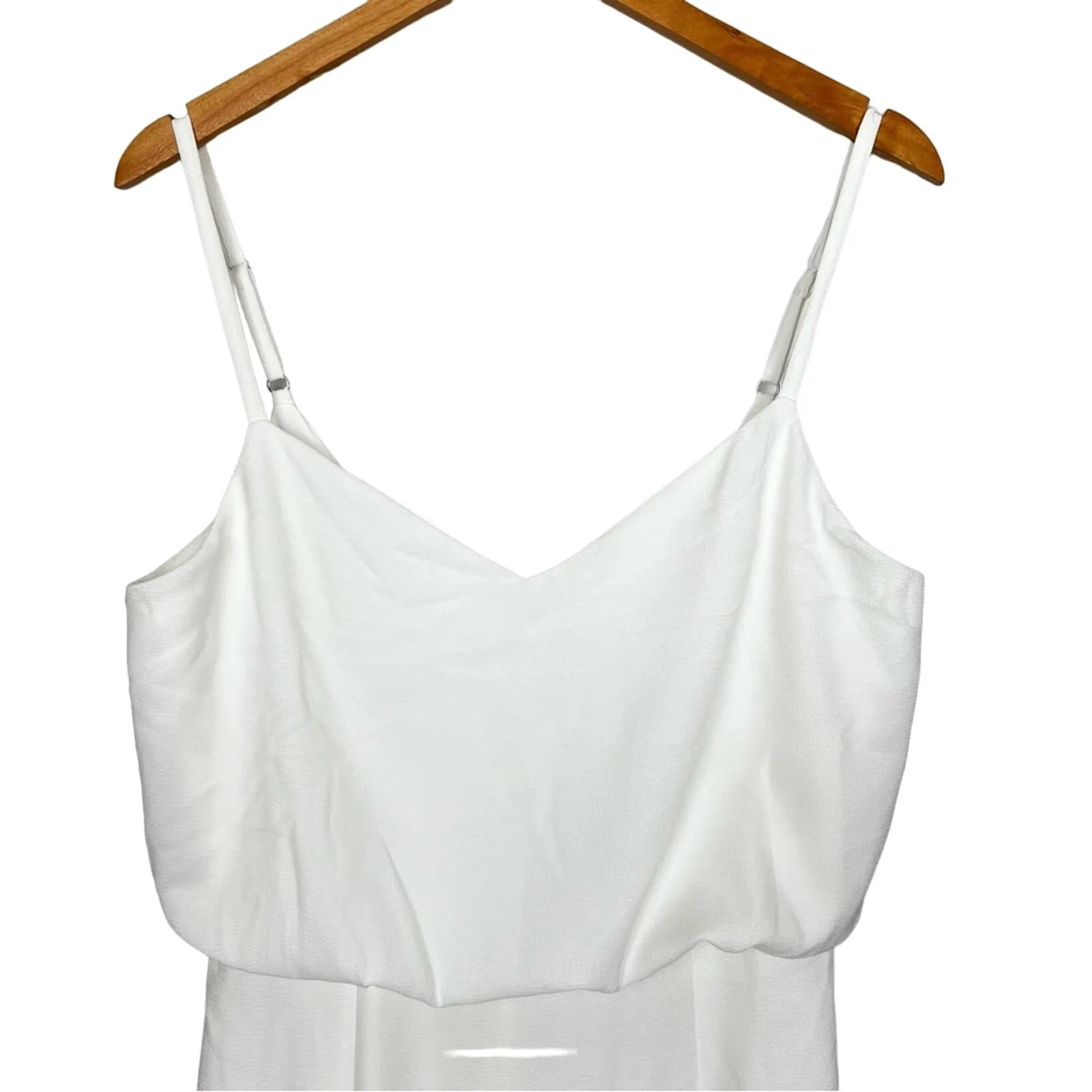 NWT Dress The Population Gracelyn Formal Thigh Slit Gown Off White Size Large - Image 6