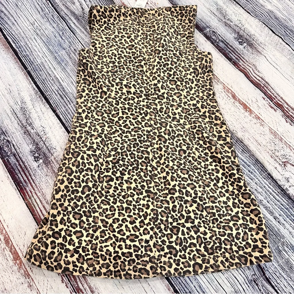 NWT Abercrombie & Fitch Mara High-Kneck Vest Mini Leopard Print Dress - Image 3