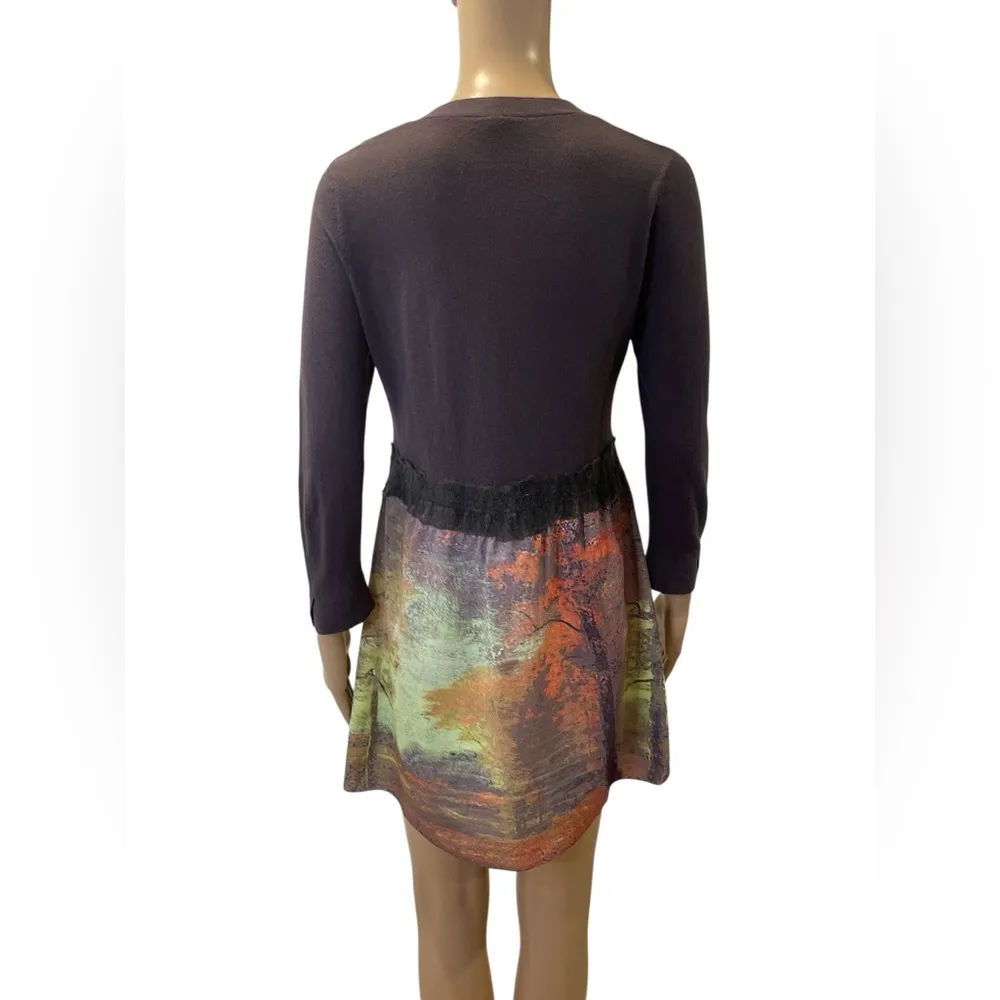 Anthropologie Knitted & Knotted Foliage Multicolor Long Sleeve Cardigan size S - Image 5