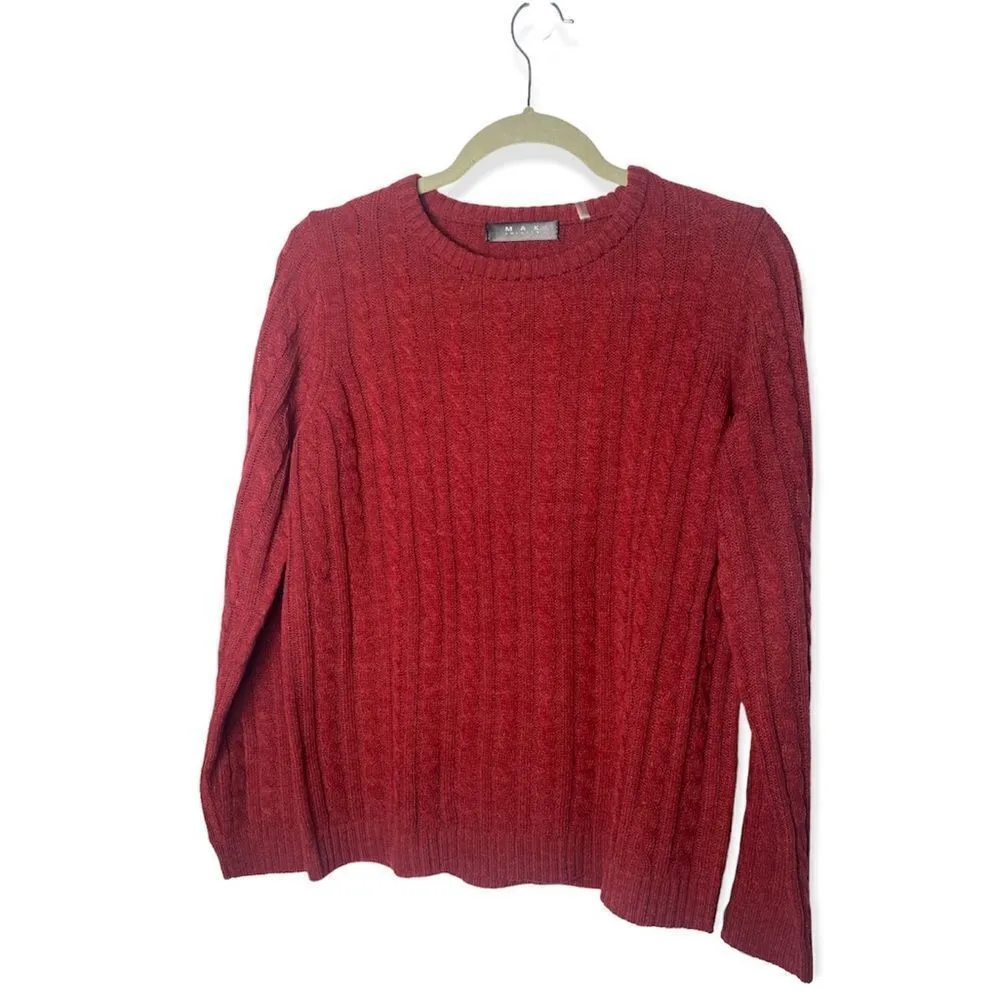 MAK Sweater SZ L cable knit sweater NWT Size L - Image 2