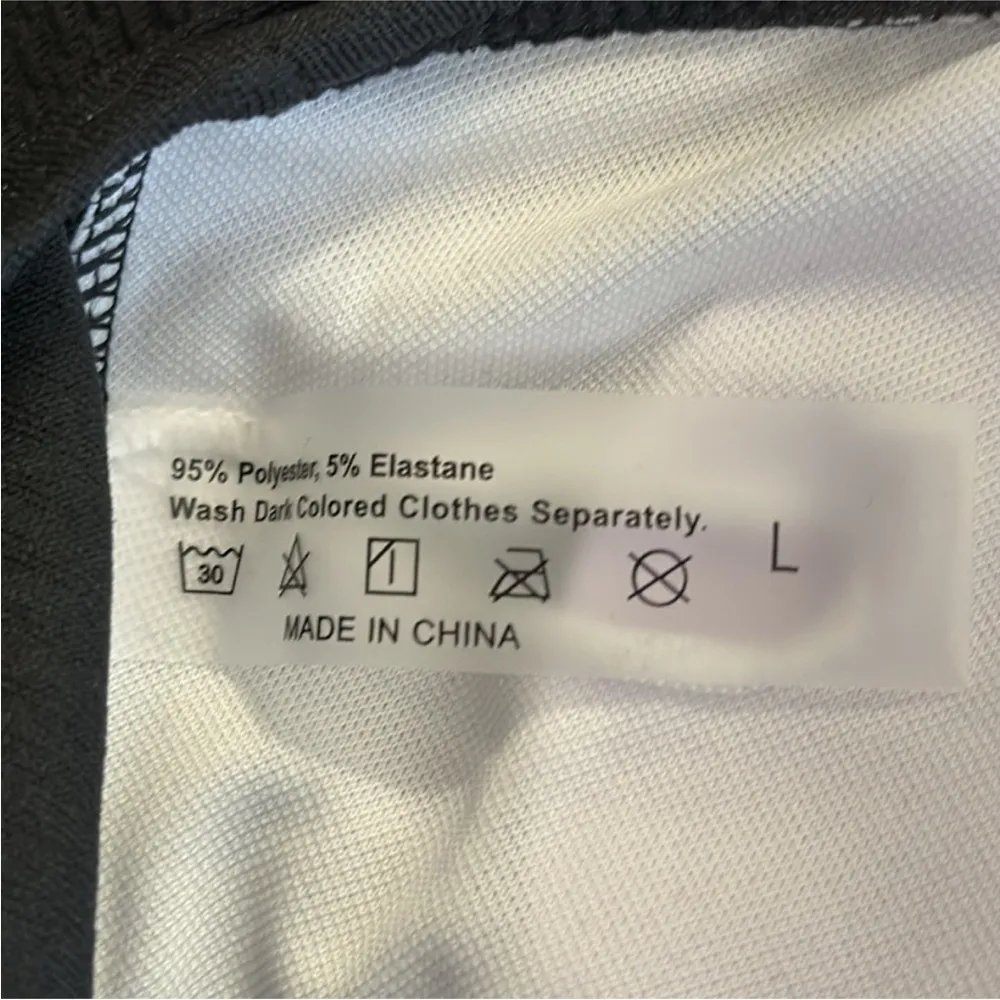 2 PIECE Swim Set Black With High Waist Bottoms Size Large NWOT - Image 2