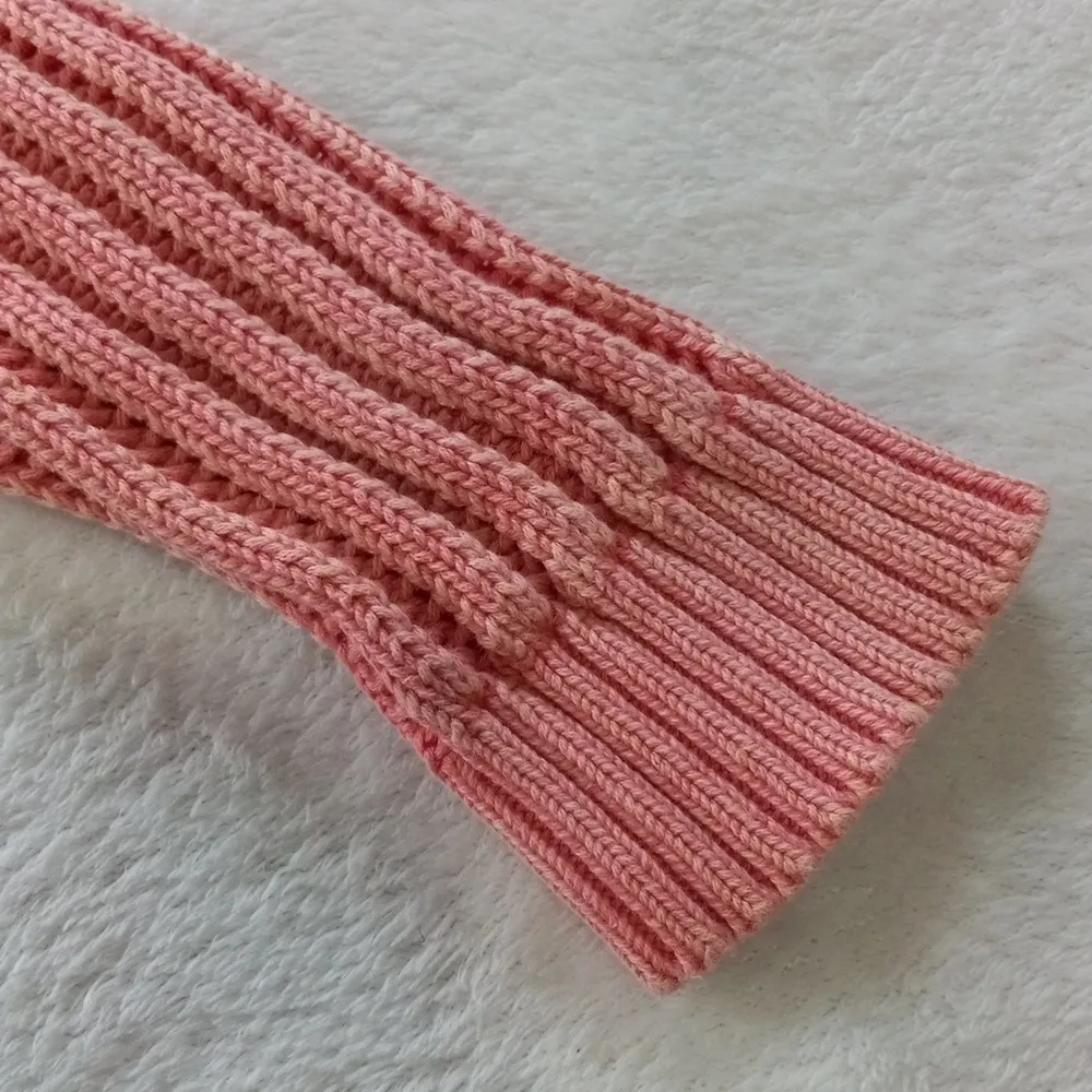 Tribal Open Rib Scoop Neck Sweater in Pink Tulip Size XS - Image 10