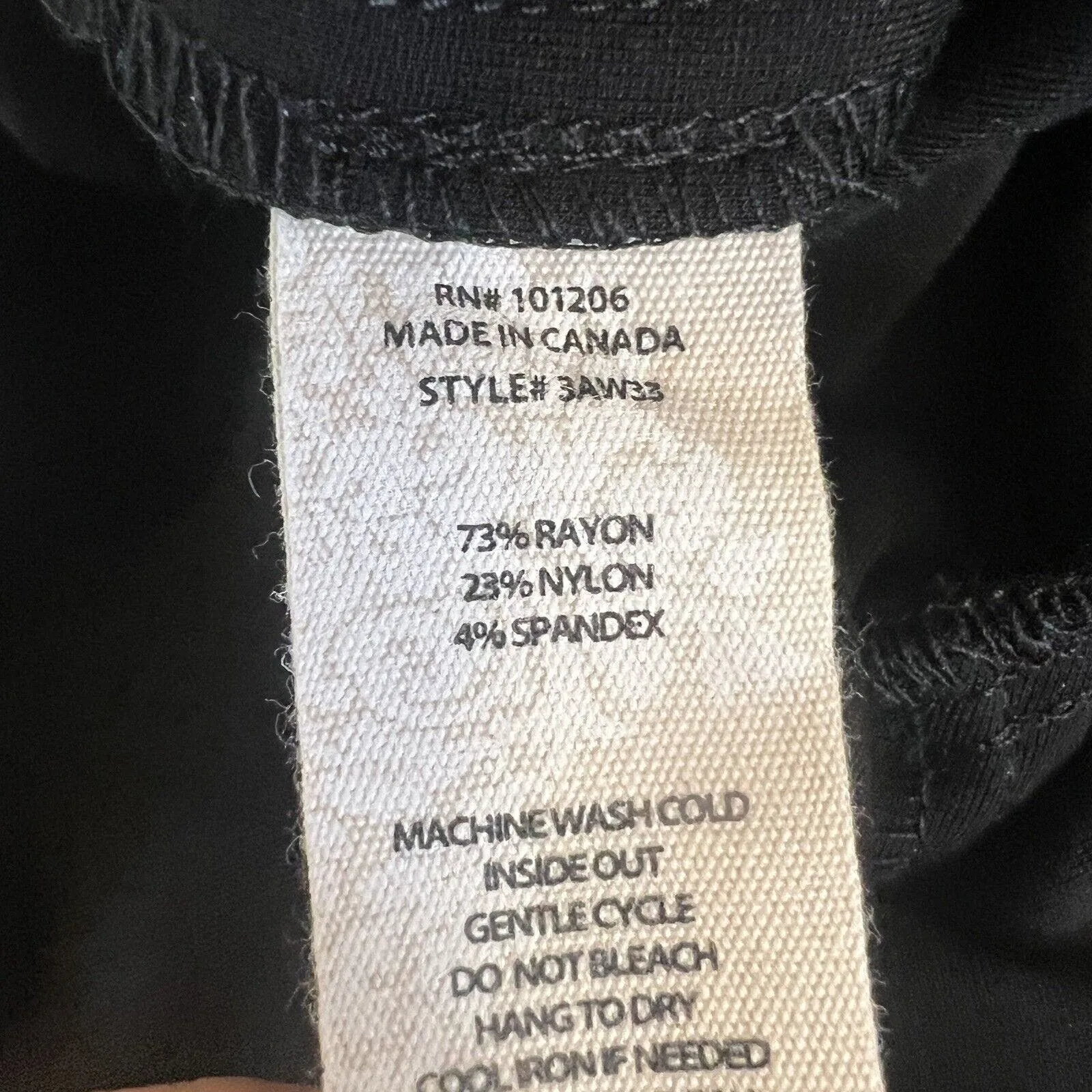 Soft Surroundings Ponte Floral Pull-On Straight Leg Black Pants Leggings Medium - Image 5