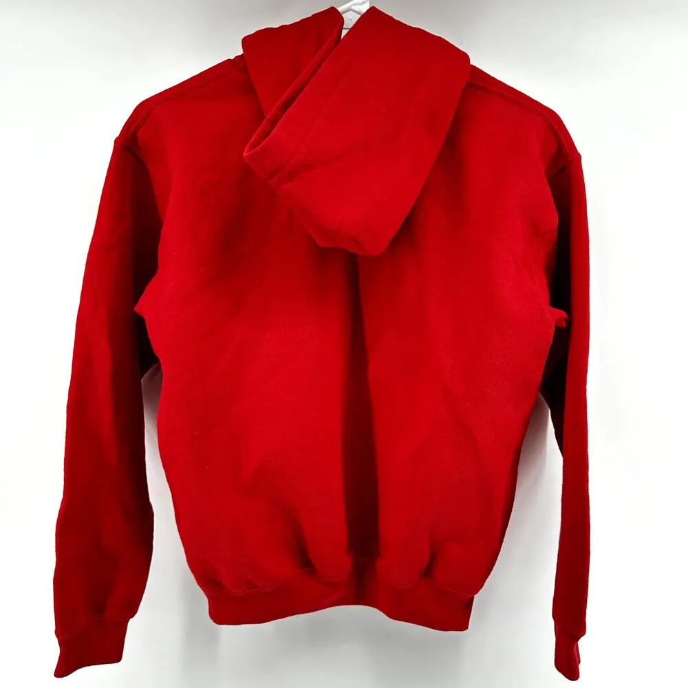 Majestic Fanatics Utah Utes Campus Pullover Hoodie Fleece Graphic Pocket Red M - Image 4