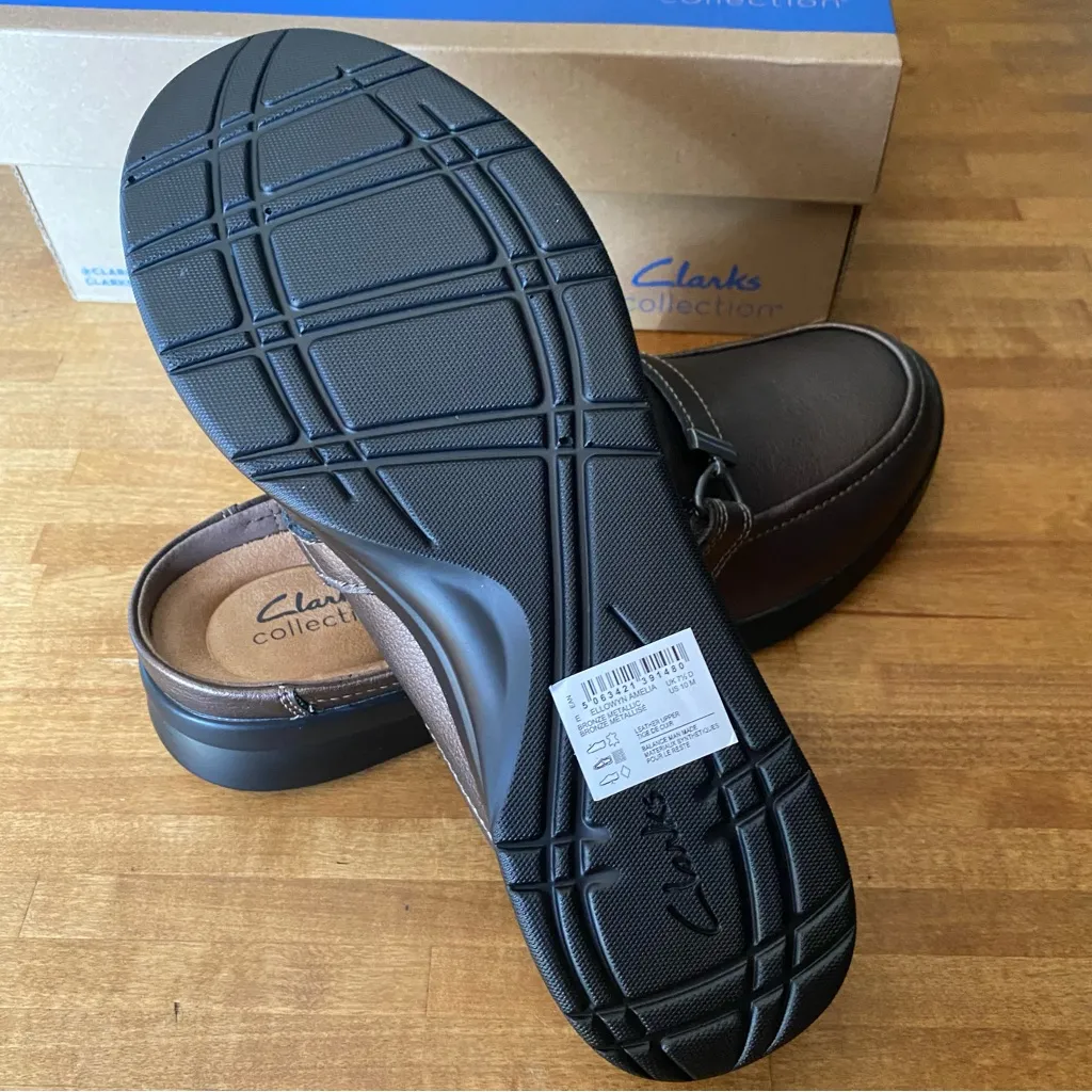 Clarks Amelia leather Slip-On Loafers 10 - Image 3