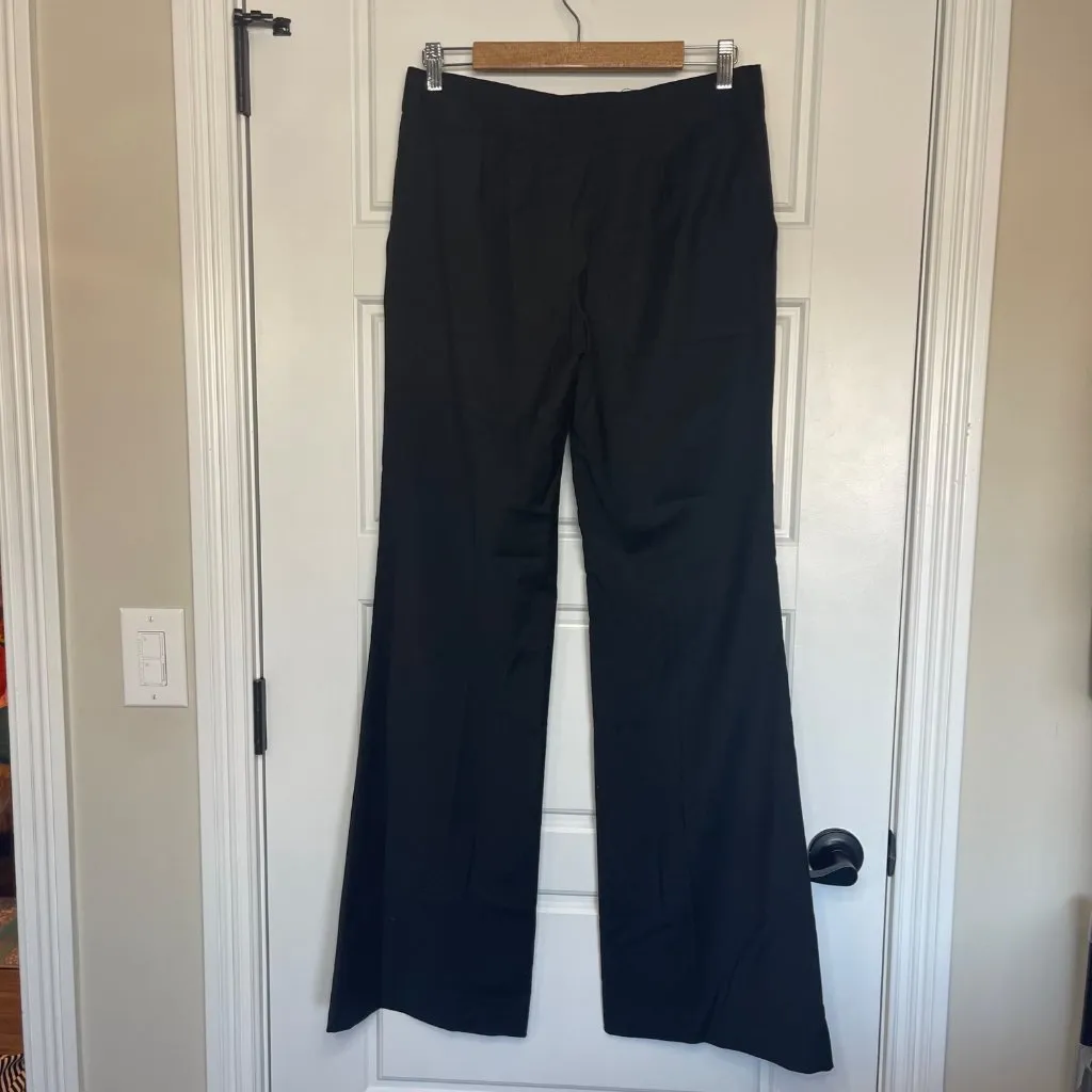 Tory Burch Black Dress Flare Pants Women's 6‎ Lightweight Luxe Wool Blend FLAW - Image 3