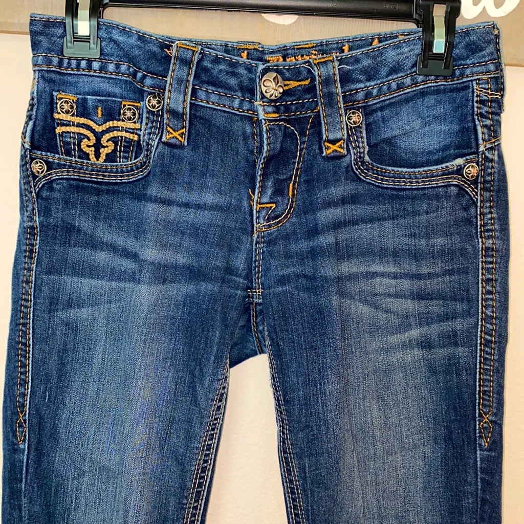 HP🎉🎈Dark Wash Rock Revival Calli - Image 4