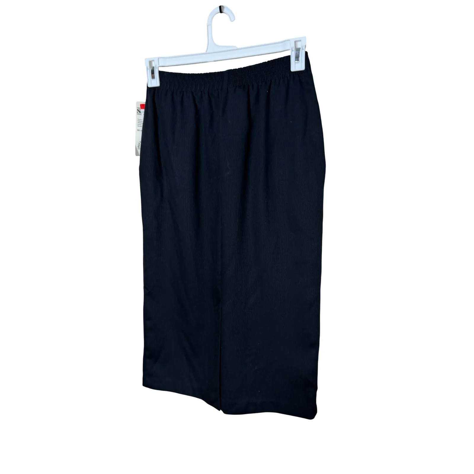 Vintage Sunny Sport by Sunny South Black Pleated Midi Skirt Size 8 - Image 5