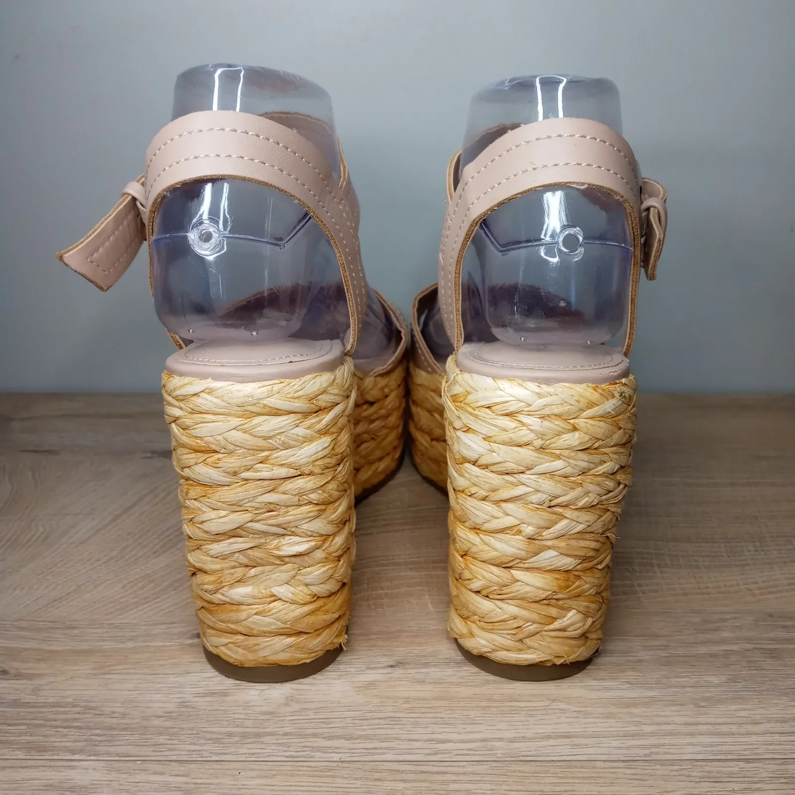 Marc Fisher Sandals Womens Lite Latte Platform Espadrille Burain Wedge Size 7.5M - Image 7