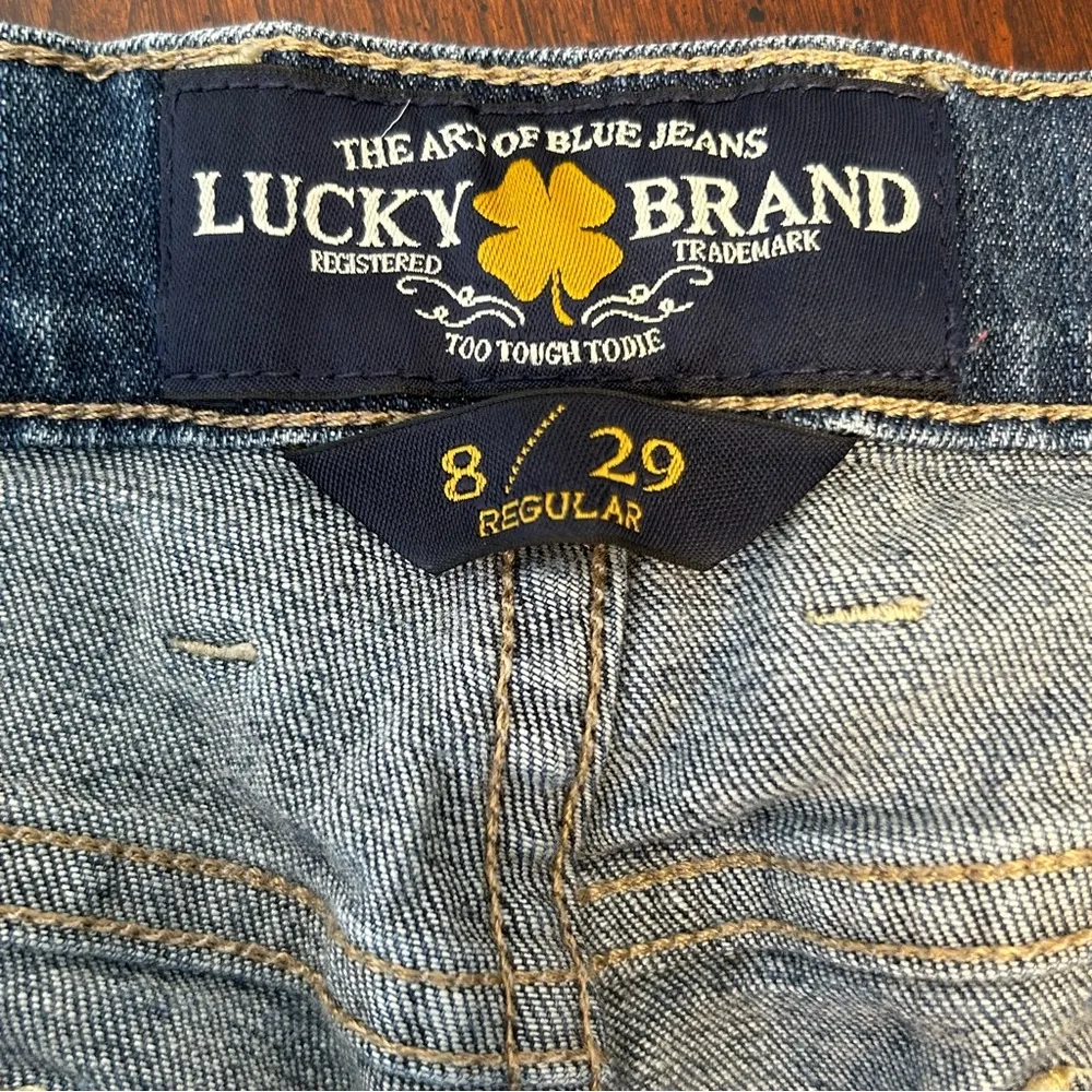 Lucky Brand Sweet and Low Boot Cut Women’s Size 8/29 Dark Blue Wash Jean - Image 5