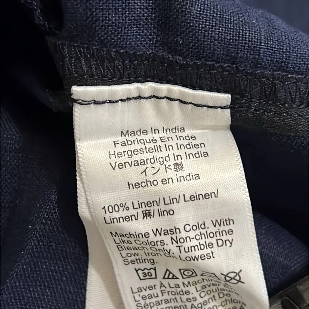 J. Crew Linen Shirt Dress Midi Relaxed-fit short-sleeve - Image 11