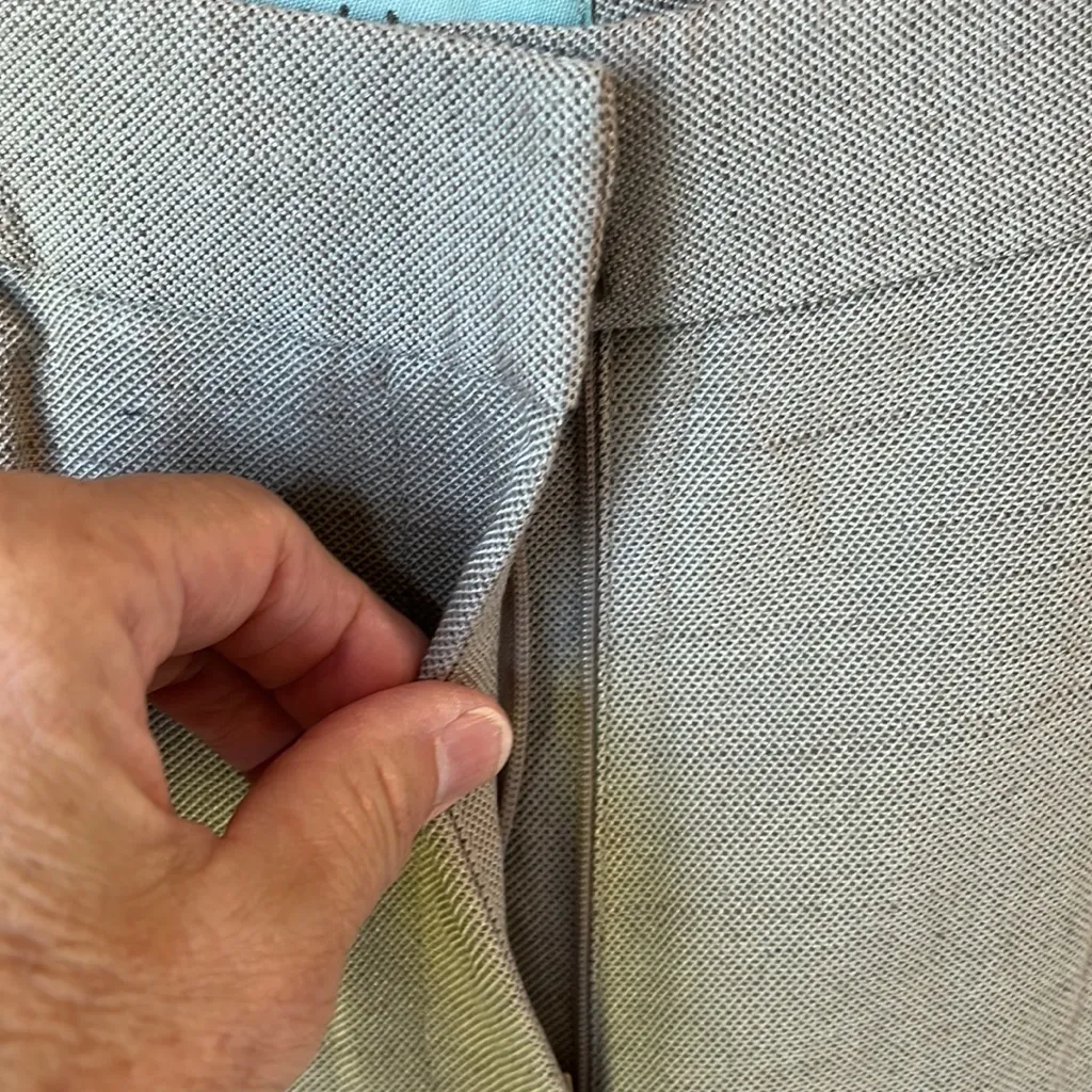 Nurture Dress Pants Tan Textured Trousers Elastic Back Waist Womens 6 - Image 9