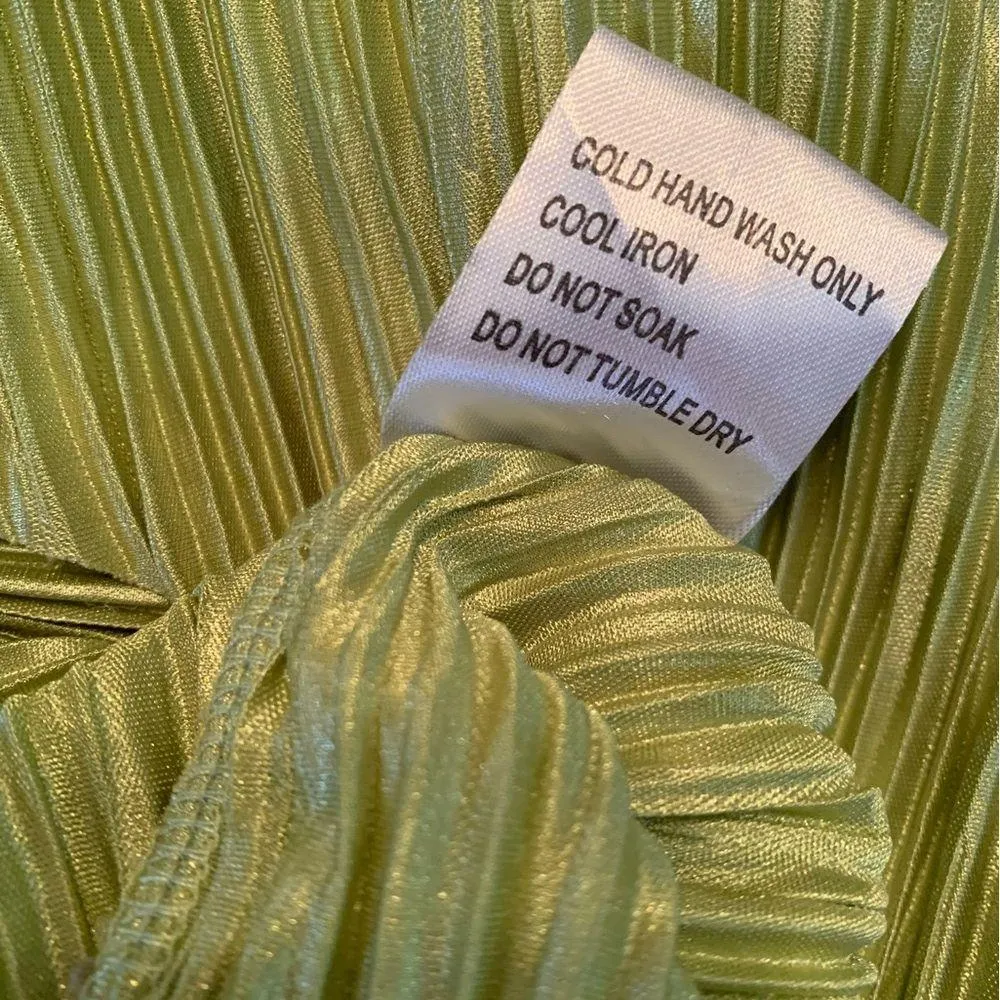 Princess Polly Wrap Luxe Green Party Dress Long Sleeve Size 0 - Image 8