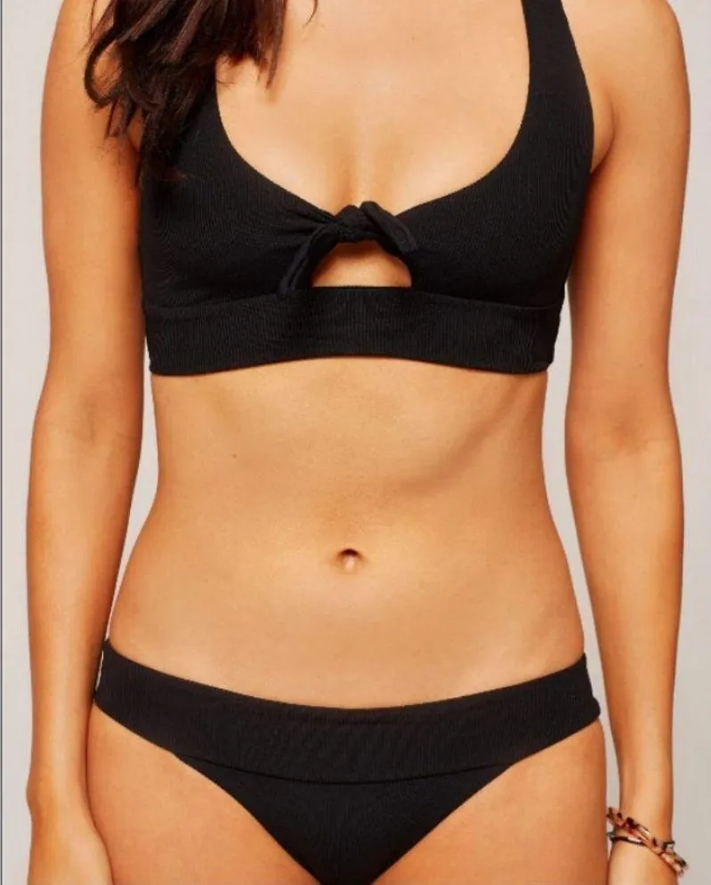 💕L*SPACE💕 Ribbed Bikini Tara Top + Veronica  Bottoms Black XS NWT - Image 14