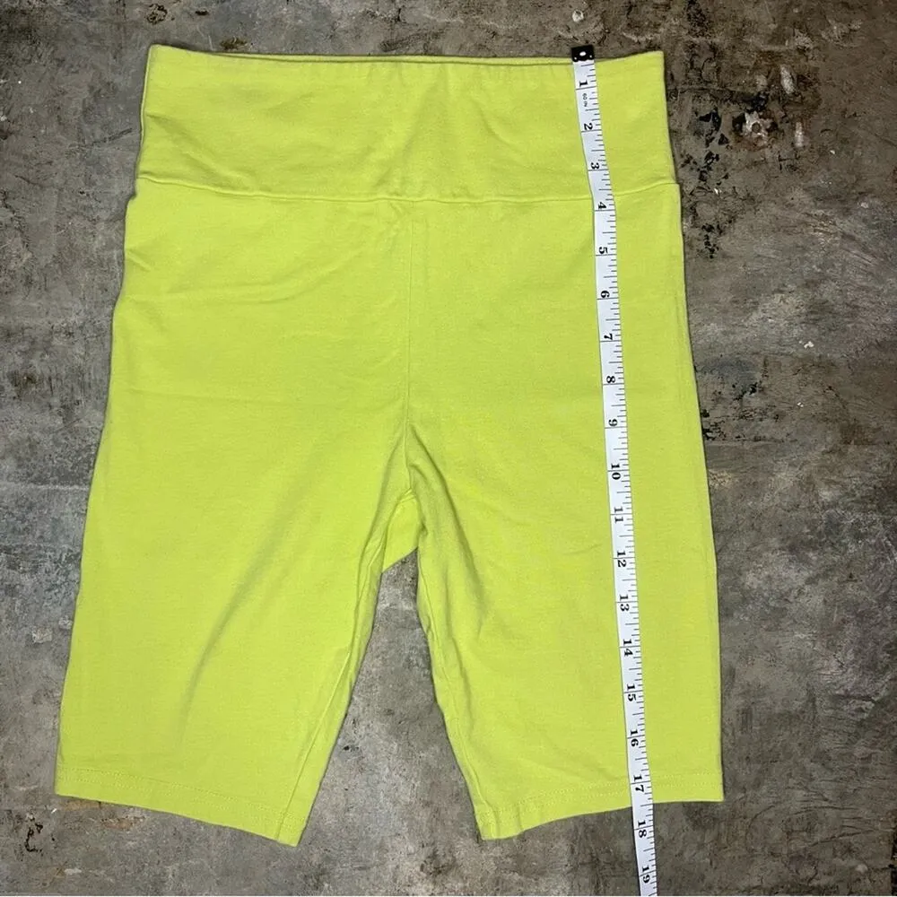 Wild Fable Lime Green High Rise High Waisted Biker Shorts Size Small - Image 8