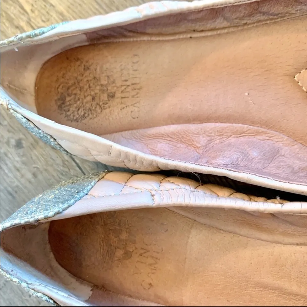 Vince Camuto Fawna Quilted Leather Ballet Flats 6.5 - Image 7