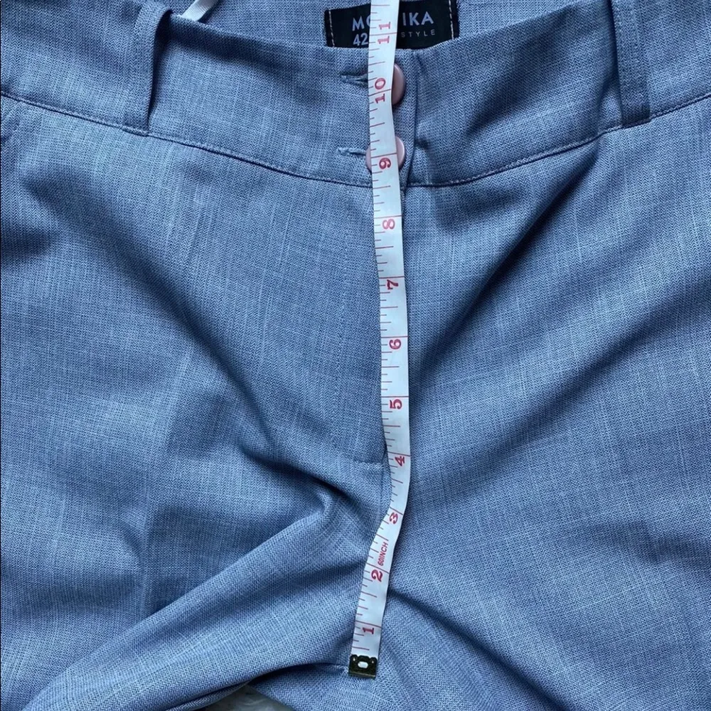 Lightweight straight trousers Gray Size 14 - Image 8