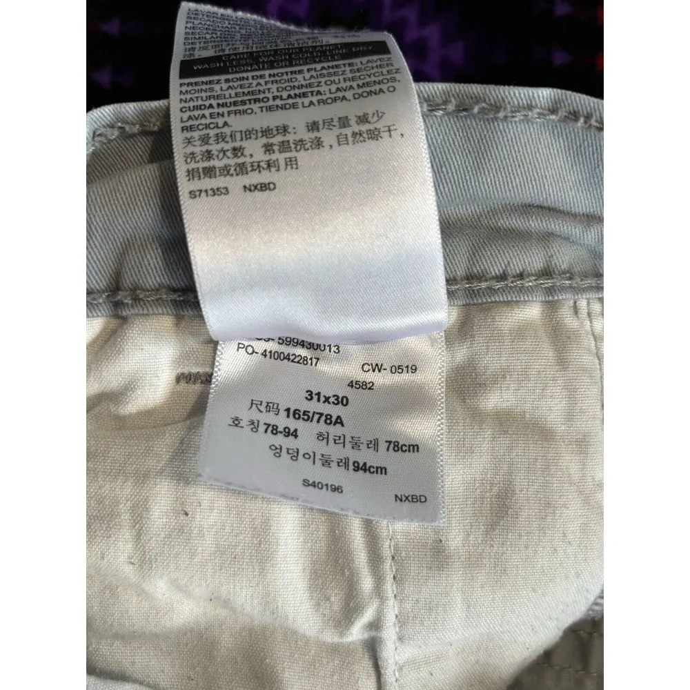 Levis Light Blue S67‎ Athletic Denim Jeans Slim Straight Size 31x30 Mid Rise - Image 6