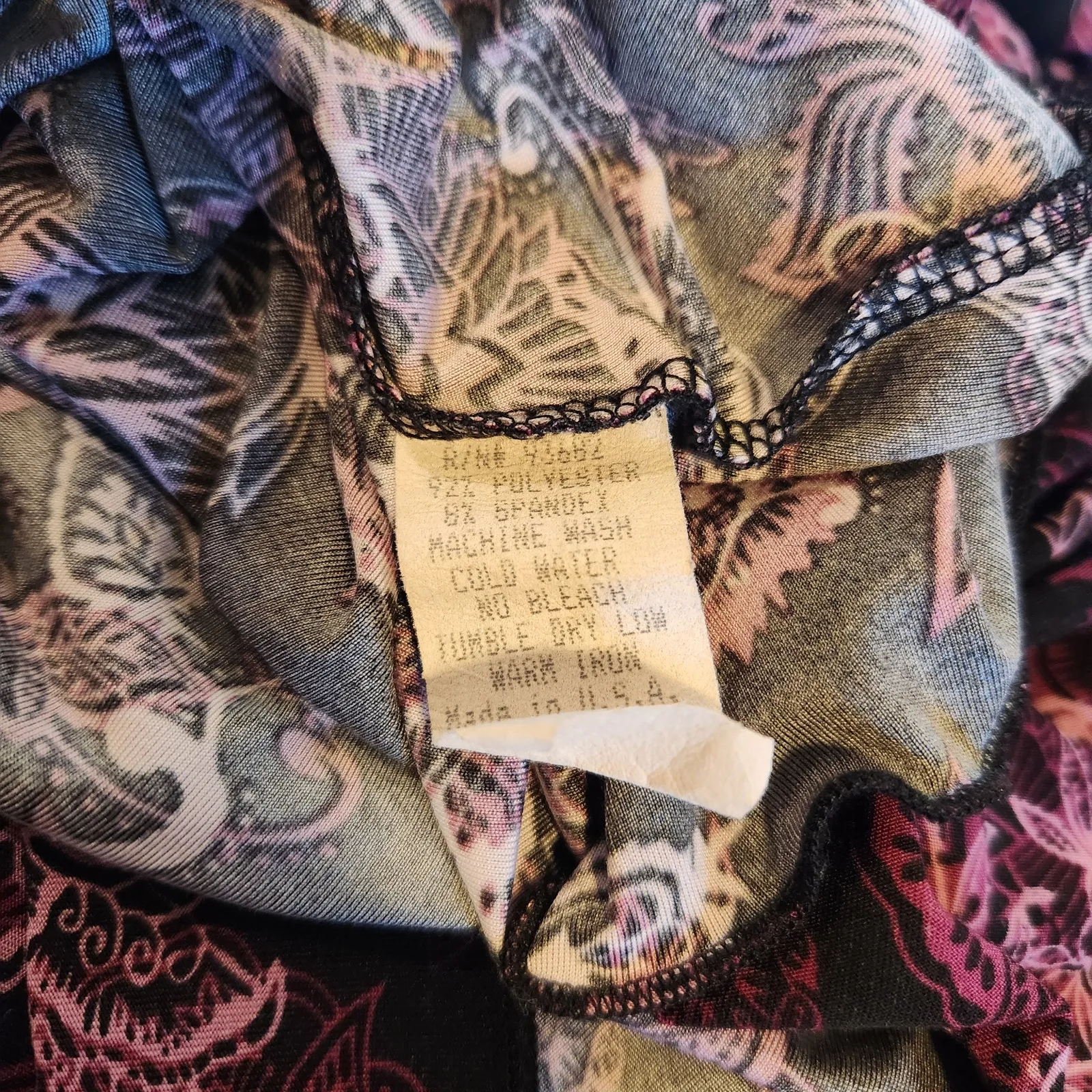 Vintage Y2K Simply Irresistible Black Pink Floral Fairy Grunge Style Top L Size L - Image 5