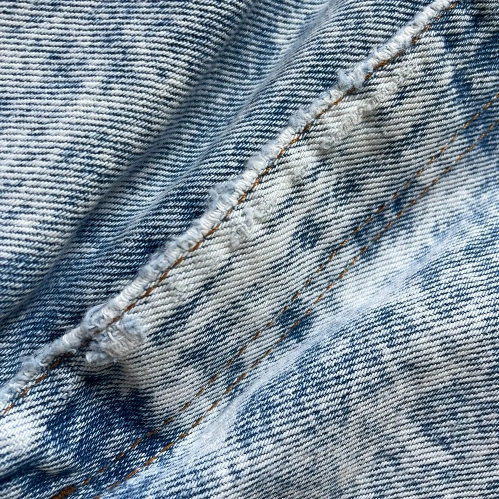 80s Jorts Chic brand Acid Washed shorts longline denim short - Image 7