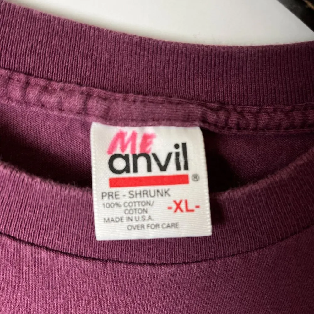 Vintage 90s Virginia Tech Hokies T Shirt Red XL Extra Large USA Single Stitch - Image 4