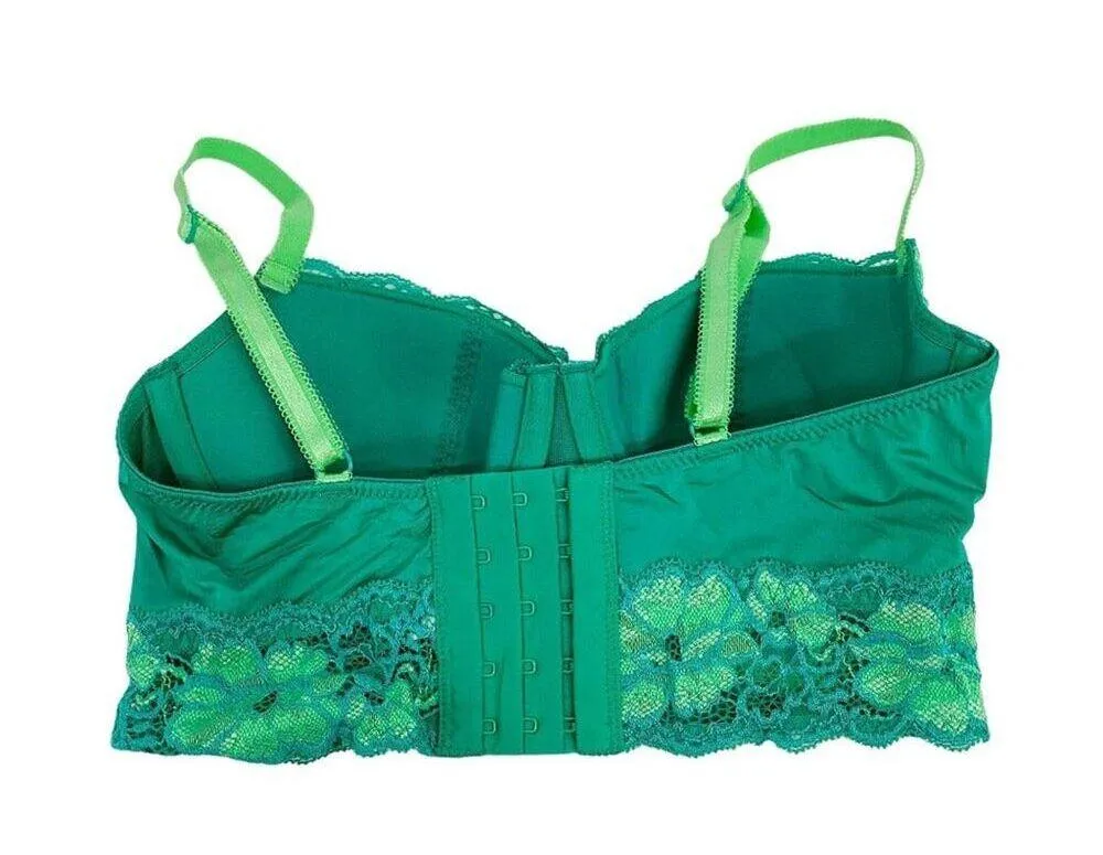 Adore Me Green Neon Lace Candi Underwire Contour Bra 30D - Image 8