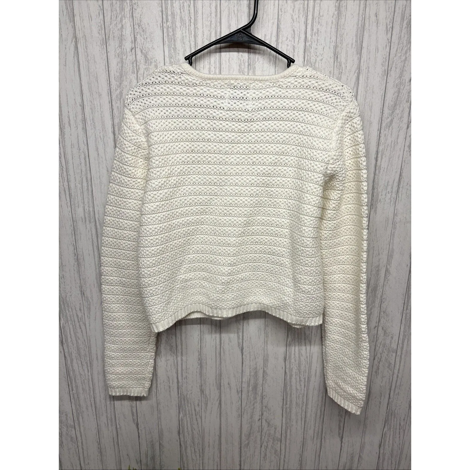 Womens Size M Joie Ivory Cardigan EUC - Image 3