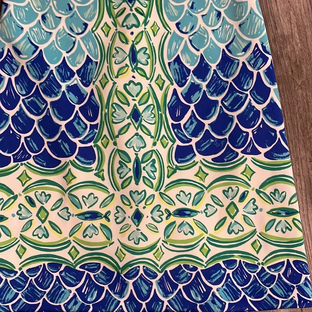 Lilly Pulitzer Perla Blue Scales Shift Dress - Image 8
