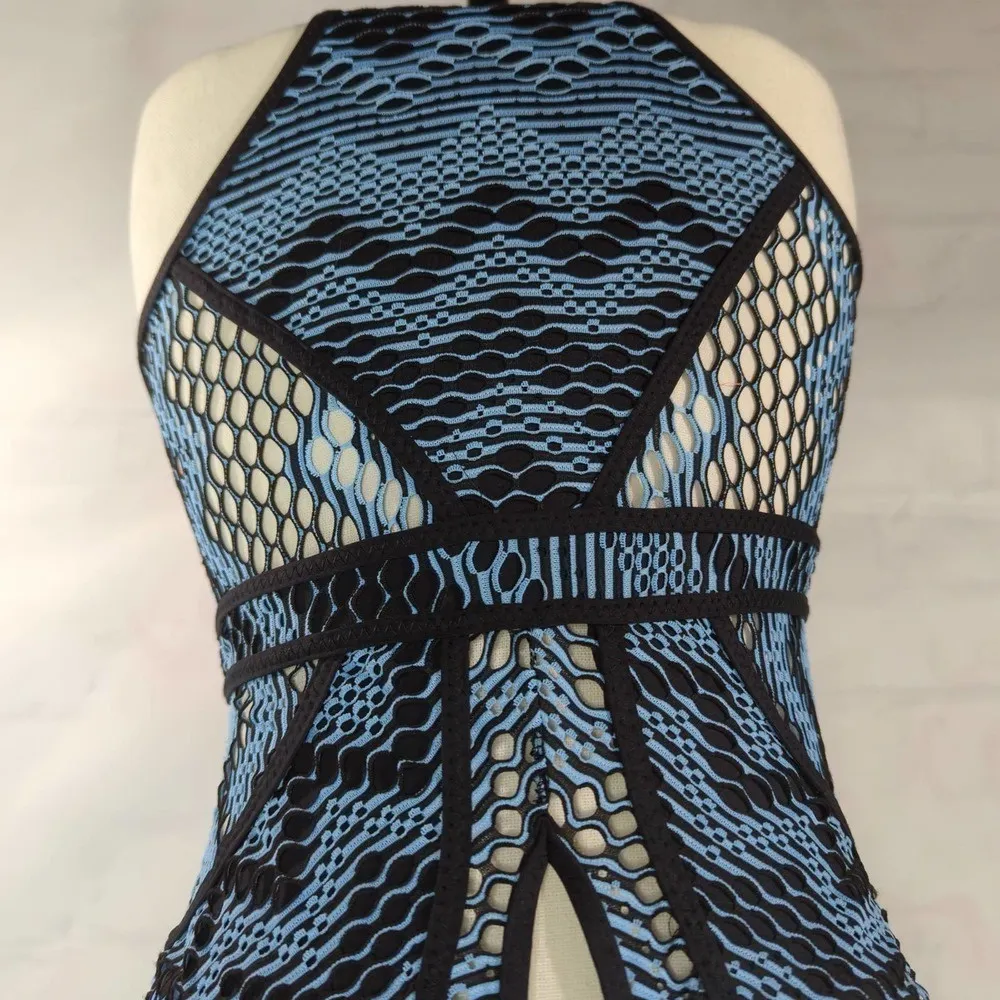 BECCA By Rebecca‎ Virtue Reveal Show & Tell Crochet One-Piece Swimsuit - Image 4