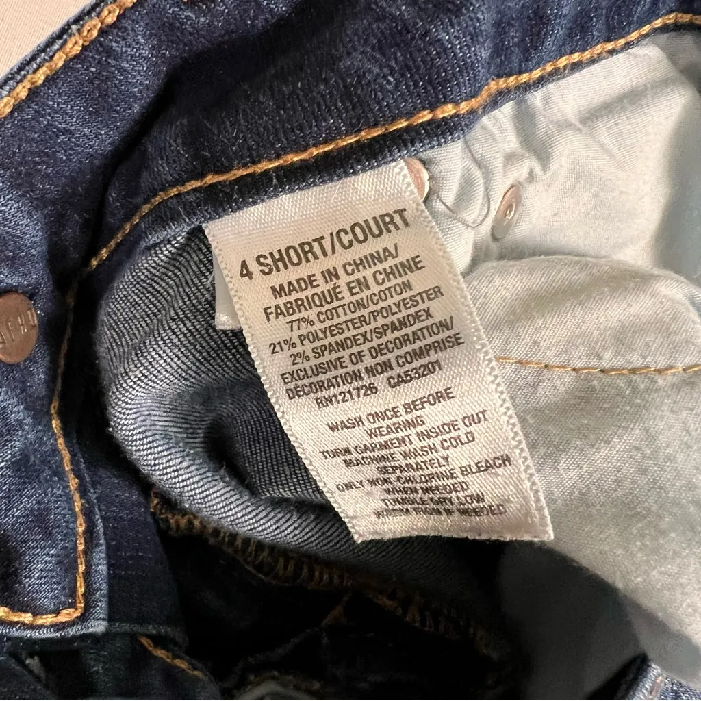 NWOT Aeropostale‎ Dark Wash Distressed Skinny Jeans Denim Ladies Size 4 Short - Image 10