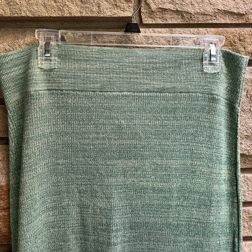 Free People Golden Hour Midi Skirt Aqua Malachite Large NWT Green - Image 6