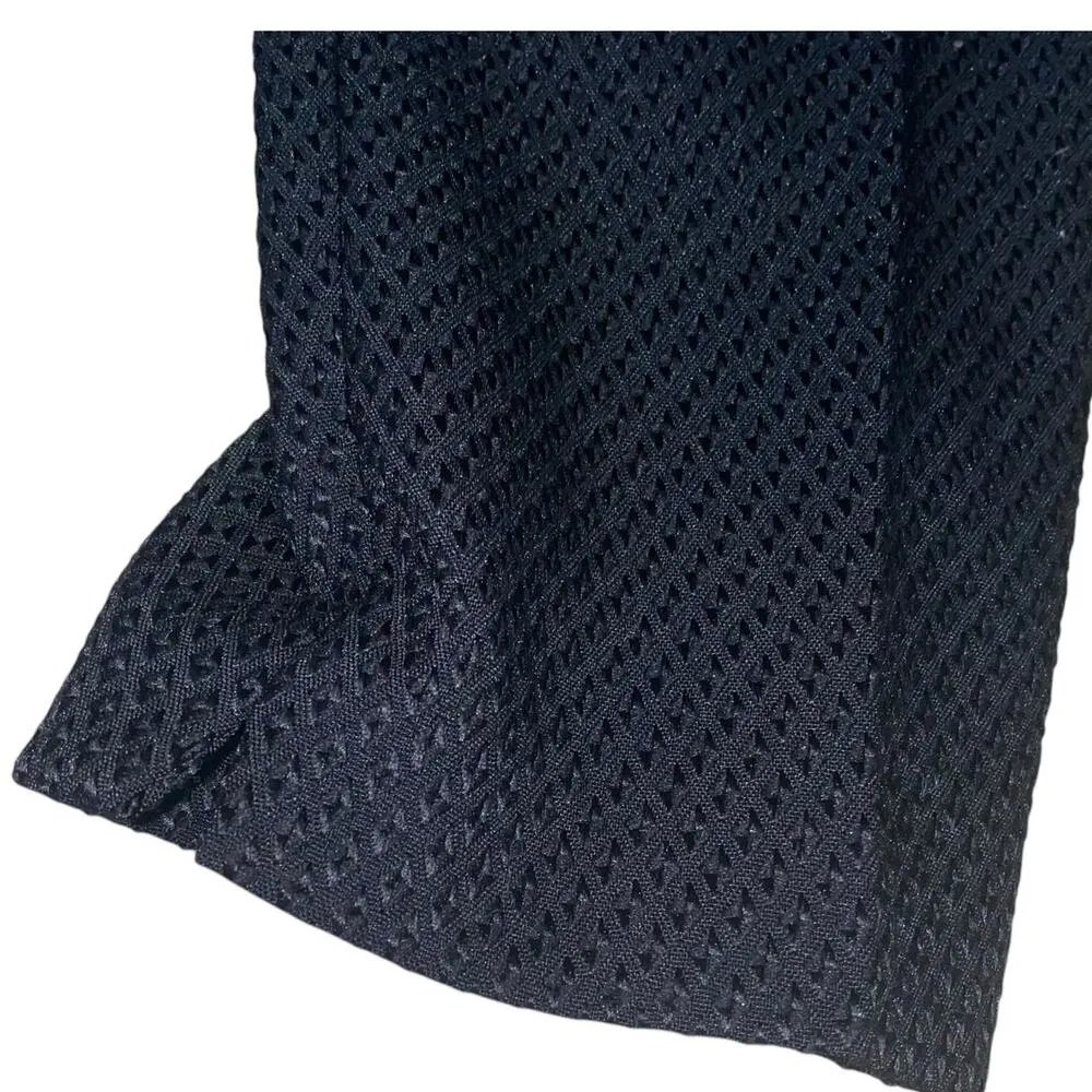 CeCe Black Mid Rise Textured Jacquard Slim Fit Trouser Pants Women’s Size 10 - Image 7