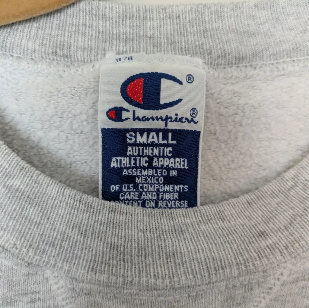 Champion Gray Harvard Business School Crewneck Sweater Sz S - Image 2