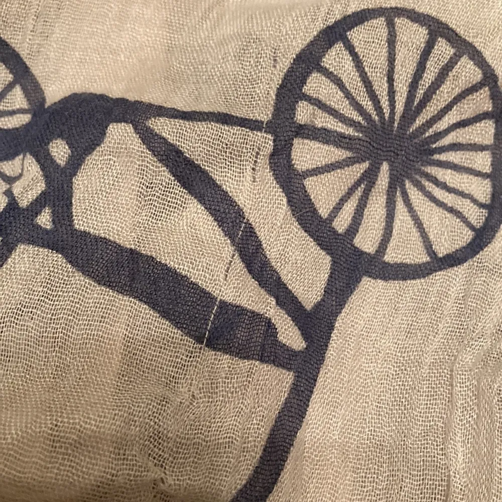 Bicycle Print Lightweight Infinity Scarf Blue - Image 7