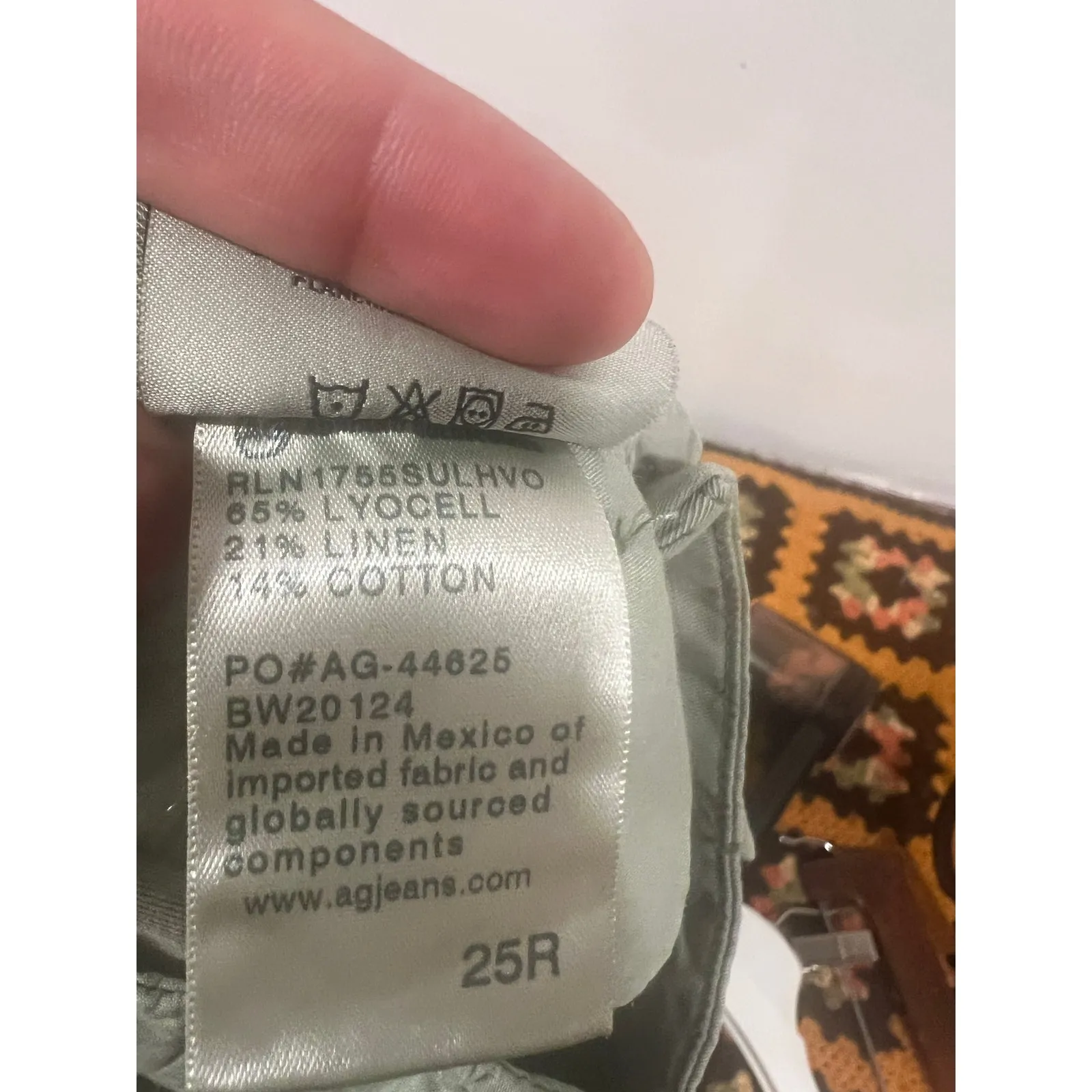 Women’s AG Adriano Goldschmied The Evan Khakis Green 25R Minimalist Preppy - Image 8