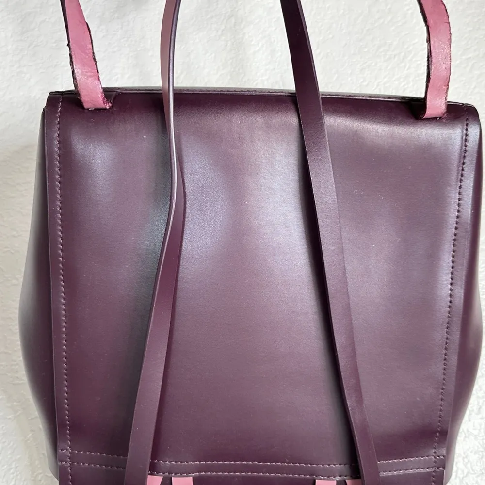 Kate Spade Leather Backpack Burgundy - Image 3