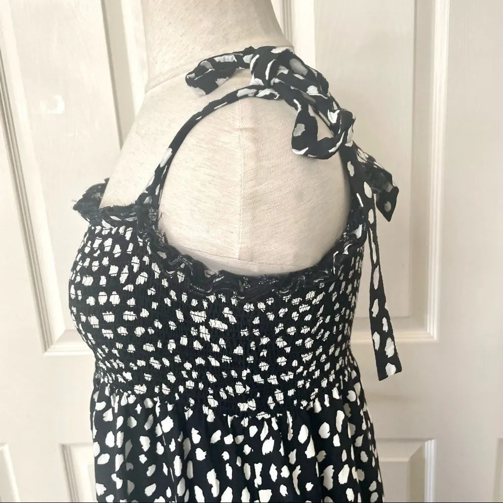 R. Vivimos black and white sleeveless maxi dress Size M - Image 3