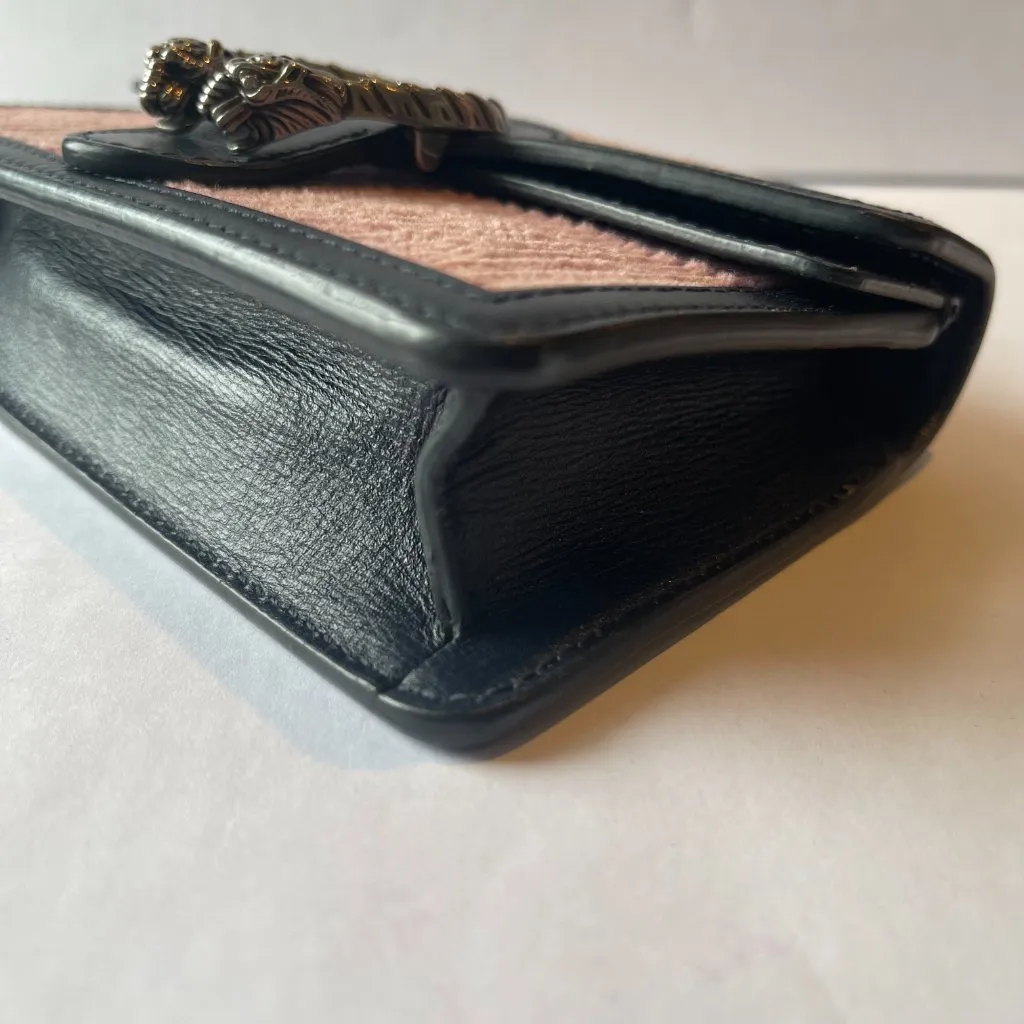 Gucci Dionysus Mini Pink Corduroy and Leather Shoulder/Crossbody Bag - Preowned - Image 14