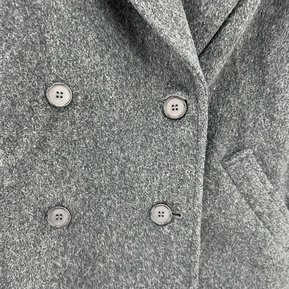 Josh Evan 100% virgin wool black pea coat winter sz 8 casual business warm - Image 4