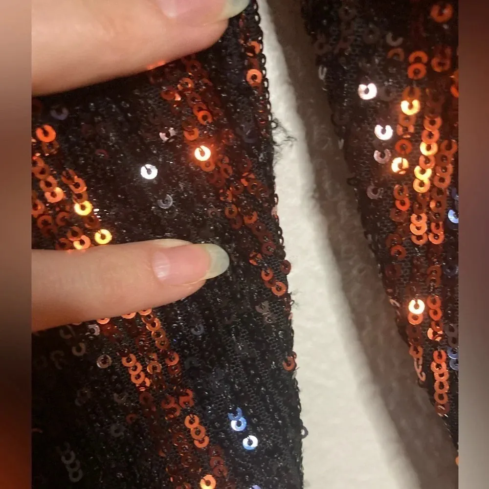 Zara Sequin Flare Pants Sold Out Online! Size Medium - Image 7