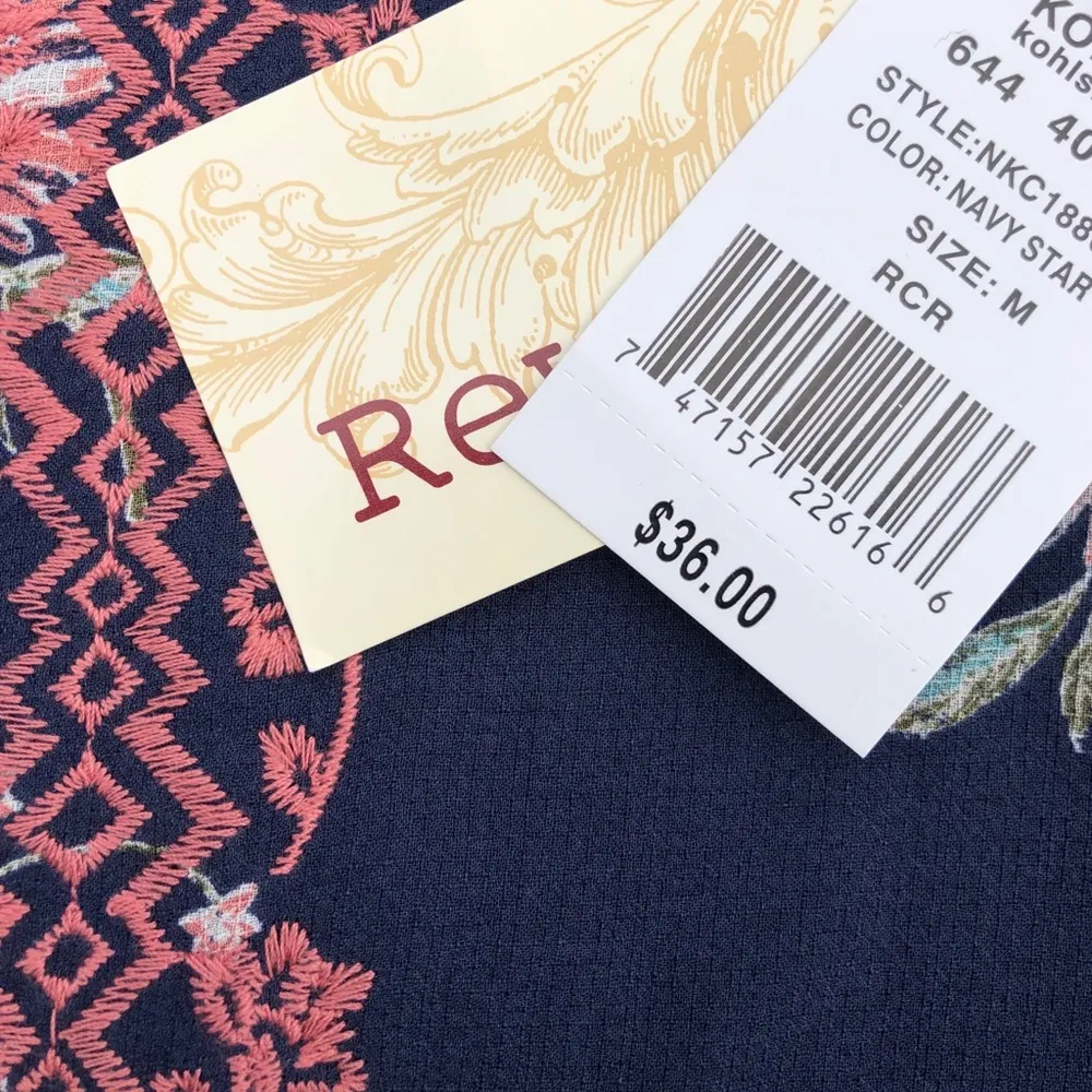 NWT [rewind] medium cut out floral flowy top - Image 5