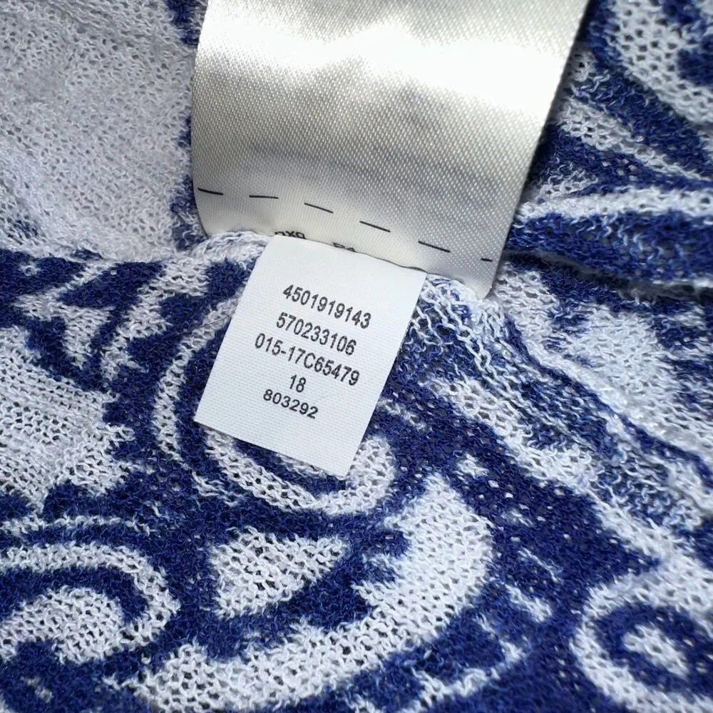 Chico's Kimono Style Open Cardigan Gauze Beach Cover Up 2 Large Resort Vacation - Image 9