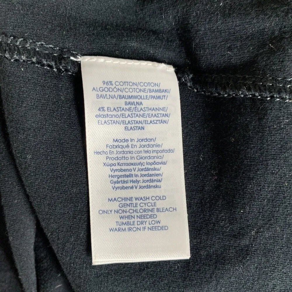 Chaps Womens Plus Size 2X Multicolor Nautical Stripe Cotton Blend Blouse - Image 5