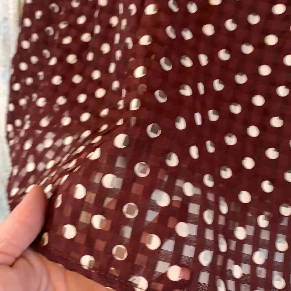 Maison Jules Brown Polka Dot Skirt with Pockets - Image 2