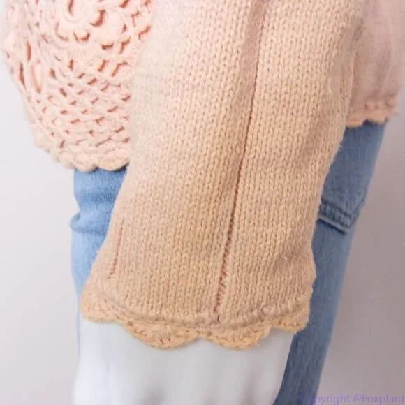 Vintage Franco's 100% cotton dusty pink‎ sweater, women's size S Pink - Image 12