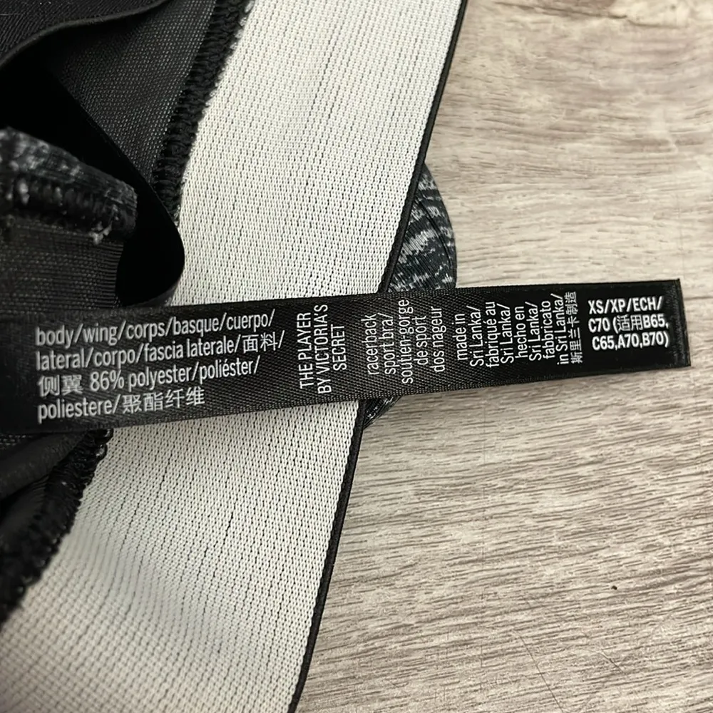 Victoria Sport The Player by  Racerback Sports Bra Black XS - Image 10