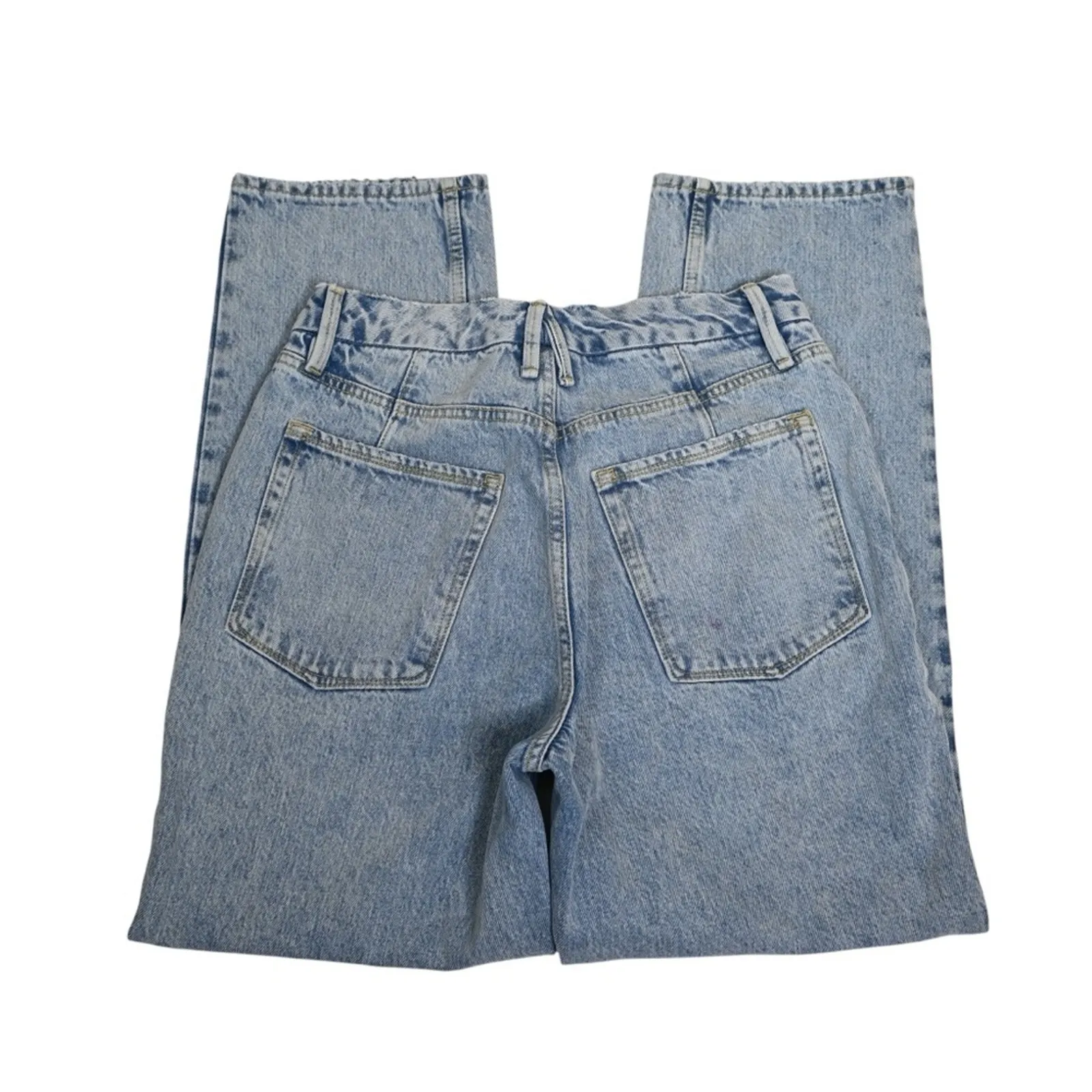 Good American Womens 4/27 Good '90's Duster Straight Leg Jean - Image 5