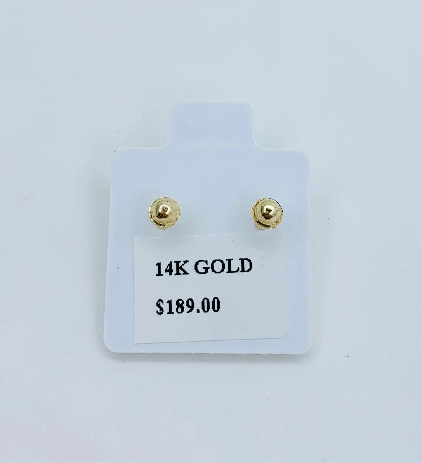 14k Solid Gold Earrings Small Butterfly Studs  - Image 2