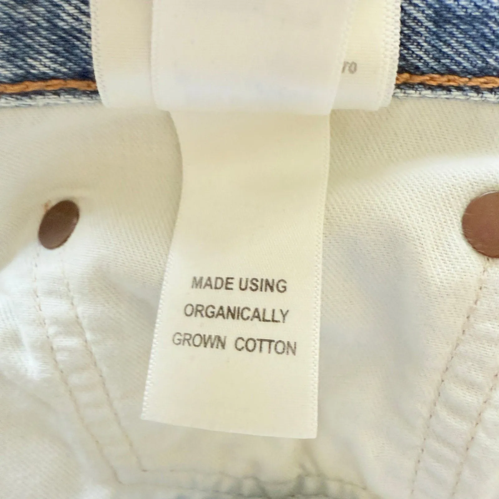 AGOLDE Riley High Rise Straight Crop Jean Vintage Distressed Organic Cotton 30 - Image 5